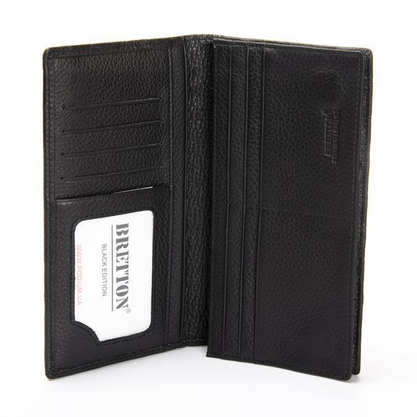 Кошелек BE Мужской кожа BRETTON 168-Q74 black croco 40854 фото