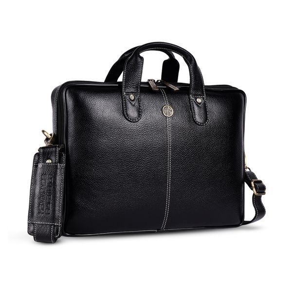 Сумка шкіряна для ноутбука 13 Hammonds Flycatcher LB105 Black (Чорний) LB105 BLK фото