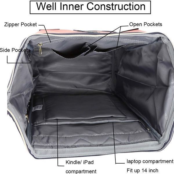 HIMAWARI 9001-11 Backpack with Laptop Compartment and USB