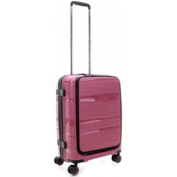 Валіза Travelite Motion на 4 колесах S з кишенею д/ноутбука 15,6" Рож. (43л,2,5кг) (39x55x23см)
