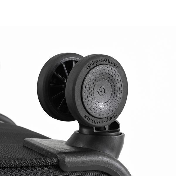 Валіза текстильна ручна поклажа 4 колеса замок TSA Goby London GB-3001/20 малий розмір 50 40 20 в літак GB-3001/20 black фото