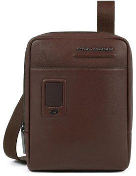 Сумка Піквадро Akron Dark Brown верт. з відділ. для iPad mini на ремені (17x22x5) CA3084AO_TM фото