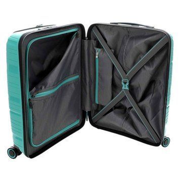 Валіза Travelite Motion на 4 колесах S з кишенею д/ноутбука 15,6" Блакит. (43л,2,5кг) (39x55x23см)