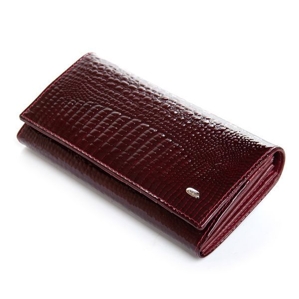Кошелек LR Женский кожа-лак SERGIO TORRETTI FEW501 wine red 40802 фото