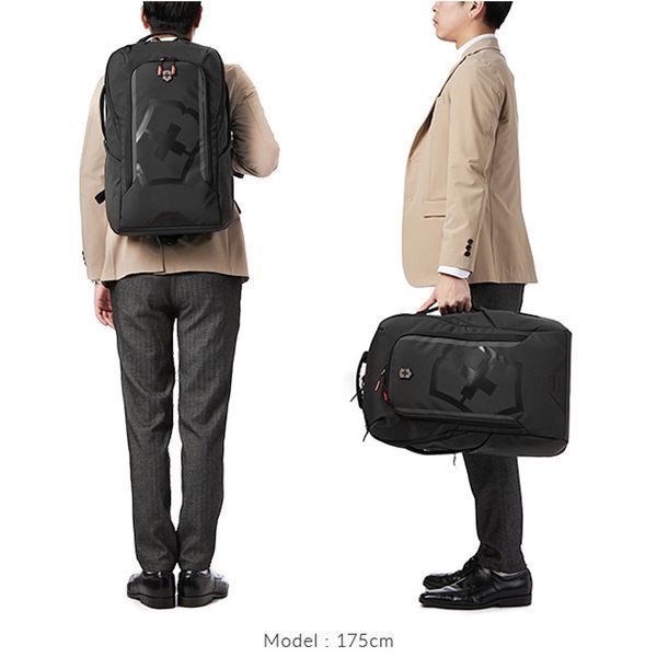Victorinox Touring 2.0 Traveler Backpack Black with Laptop 17" Expandable Compartment (33/41L) (35x53x24)