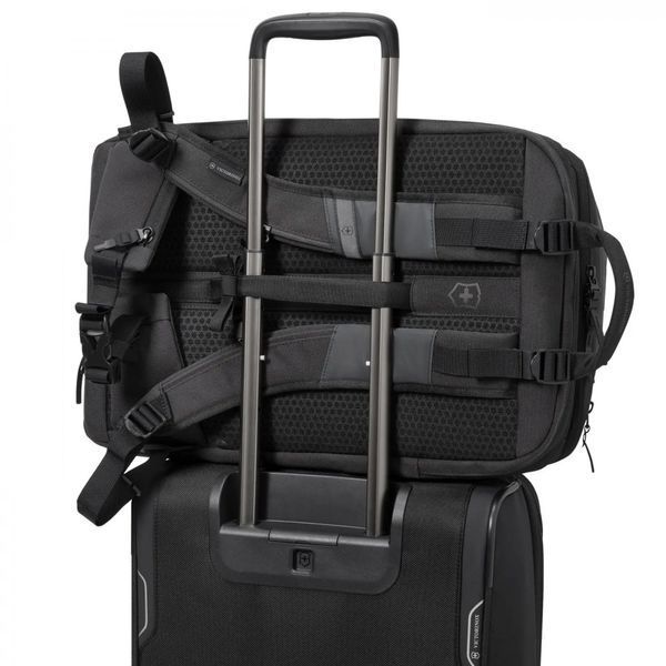 Victorinox Touring 2.0 Traveler Backpack Black with Laptop 17" Expandable Compartment (33/41L) (35x53x24)