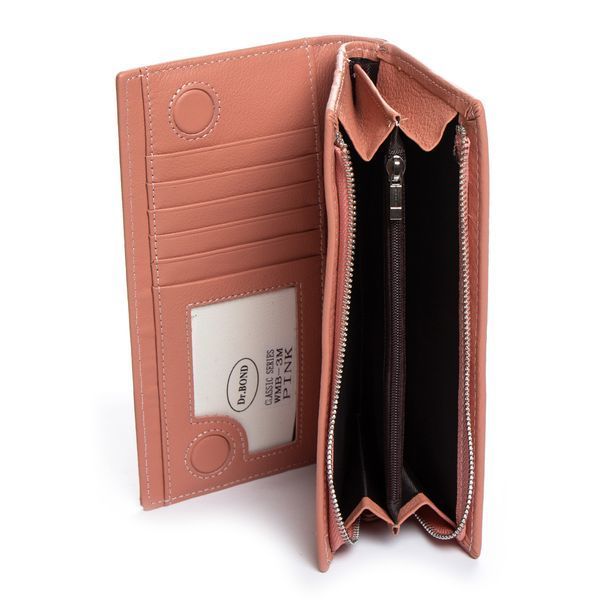 Кошелек Classic Женский кожа DR. BOND WMB-3M pink 31837 фото