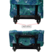 Shopping cart DERBY 092501 blue fowers 25 l on wheels with hanging telescopic handle