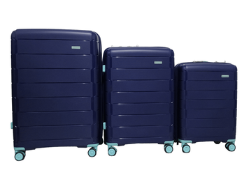 Комплект валіз Snowball 20303 колір темно-синій 20303/SET/dark-blue фото
