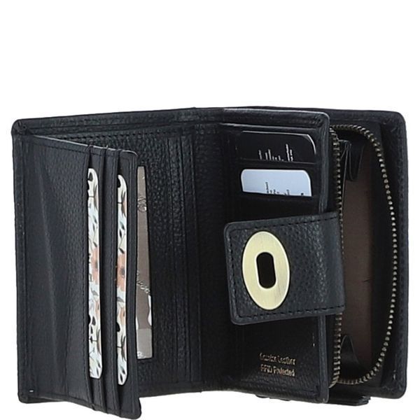 Жіночий шкіряний гаманець Ashwood Y60 Black (Чорний) Y60 BLK фото