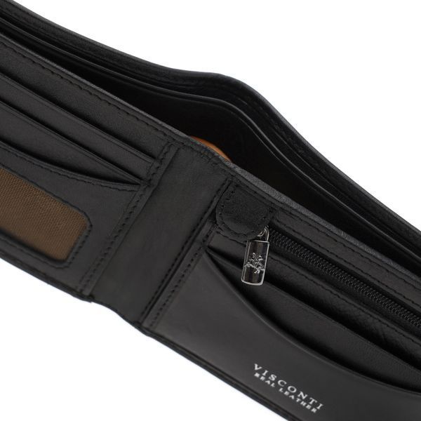 Гаманець чоловічий Visconti TSC46 Francesca c RFID (Black) TSC46 BLK фото