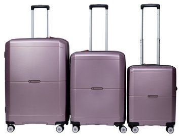 Комплект валіз Snowball 49103 колір фіолетовий 49103/SET/violet фото