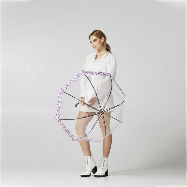 Парасолька-тростина жіноча Fulton L866 Birdcage-2 Luxe Digital Blossom (Цветок) L866-037768 фото