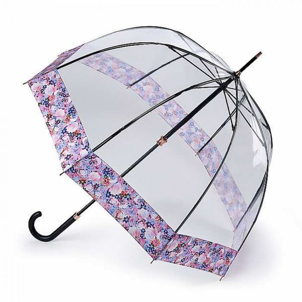 Парасолька-тростина жіноча Fulton L866 Birdcage-2 Luxe Digital Blossom (Цветок) L866-037768 фото