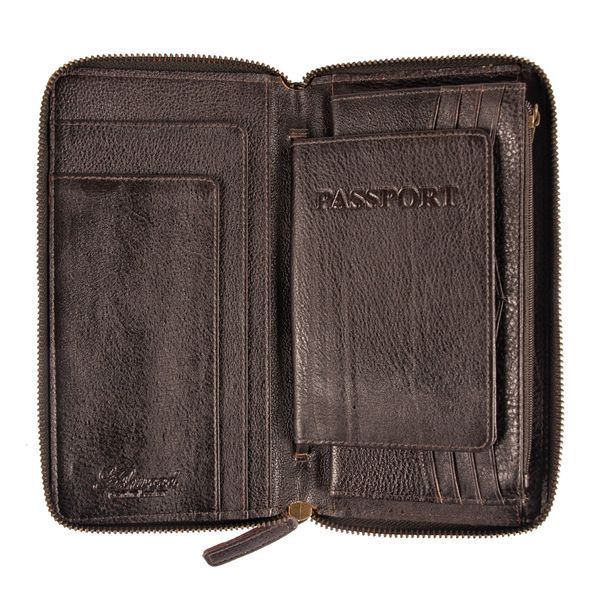Портмоне дорожнє Ashwood TW01 BRN TW01 BRN фото