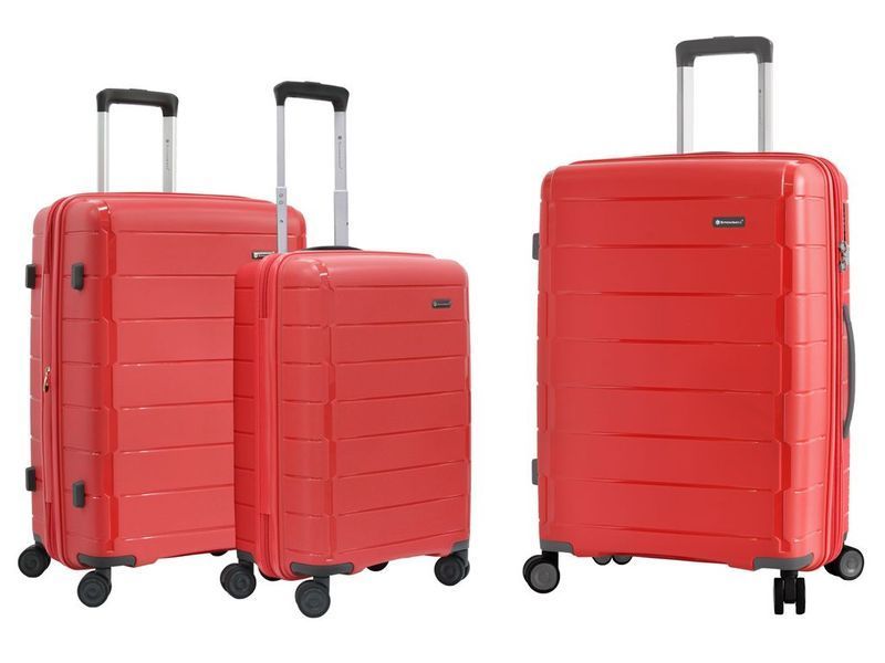 Комплект валіз Snowball 20303 колір червоний 20303/SET/red фото