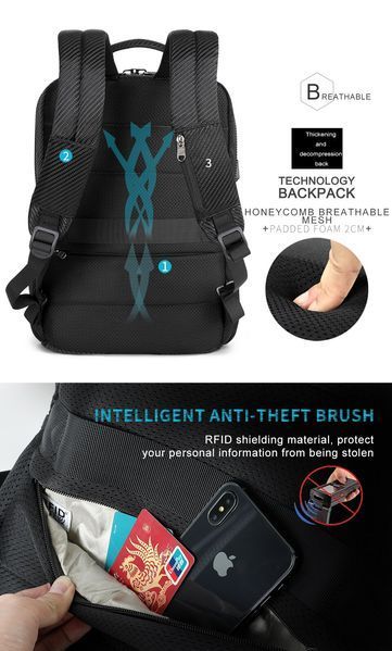 Urban Backpack 15.6" Tigernu T-B3899 Black
