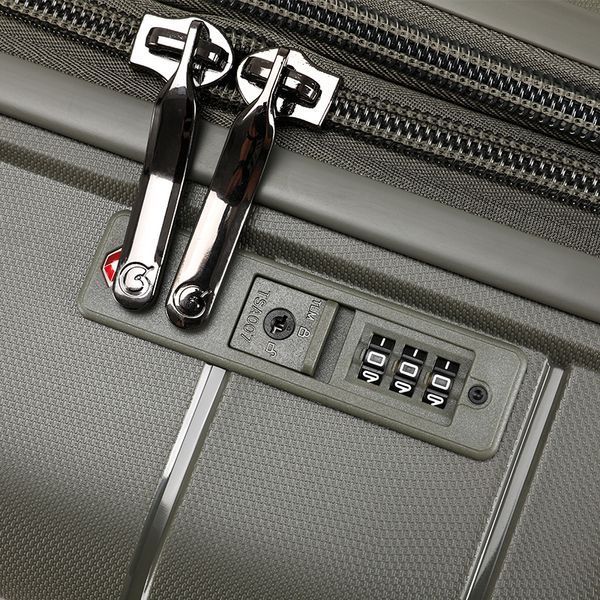 Medium Suitcase Polypropylene with Expansion 65-70 Liters Durable 4 Wheels TSA Lock Goby London GB-2322/24