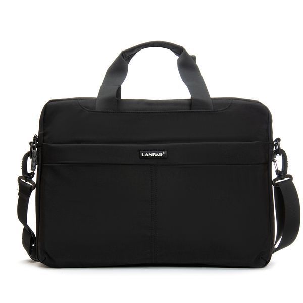 Сумка Мужская Для Ноутбука нейлон Lanpad 0940 black 40673 фото