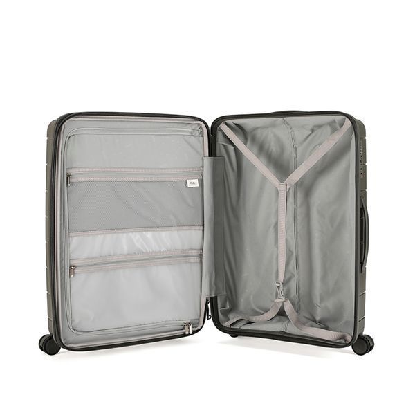 Medium Suitcase Polypropylene with Expansion 65-70 Liters Durable 4 Wheels TSA Lock Goby London GB-2322/24