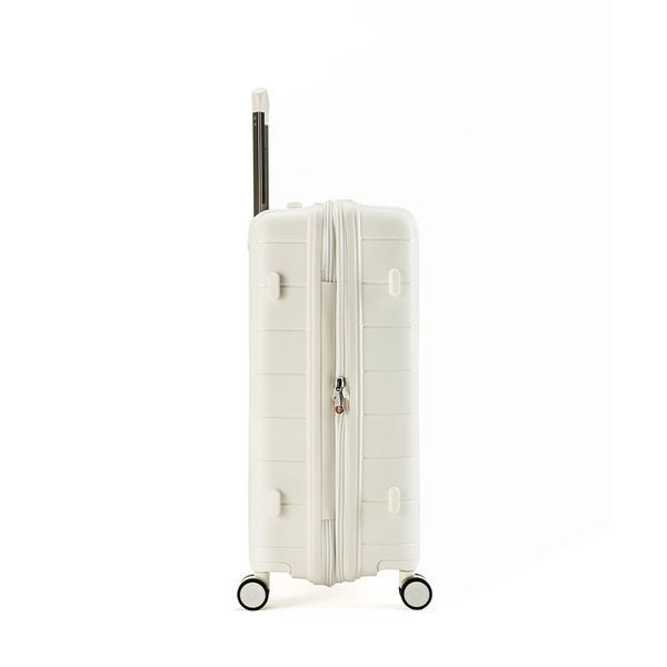 Medium Suitcase Polypropylene with Expansion 65-70 Liters Durable 4 Wheels TSA Lock Goby London GB-2322/24