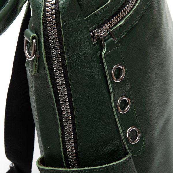 Сумка Женская Рюкзак кожа ALEX RAI 8781-9 green 38001 фото