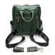 Сумка Женская Рюкзак кожа ALEX RAI 8781-9 green 38001 фото 3