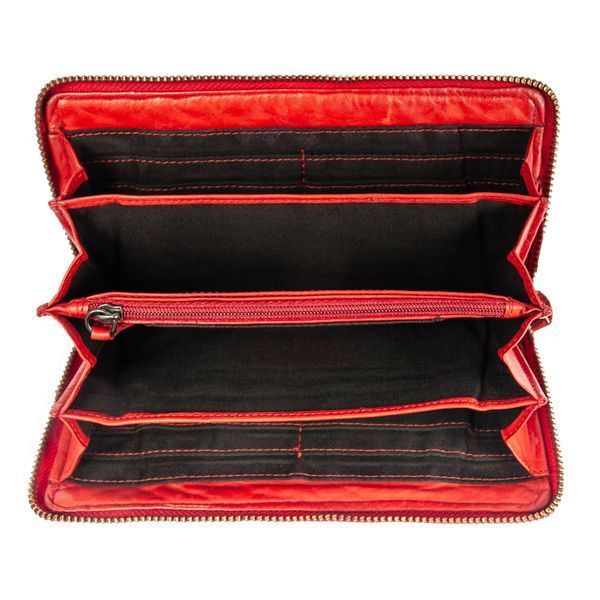 Вінтажний гаманець жіночий Ashwood D81 Red (Червоний) D81 RED фото