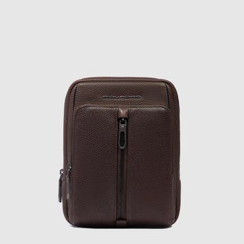Сумочка Піквадро Hedley Dark Brown наплічна з відділ. д/iPad mini /RFID захист (18x23x7) CA3084W130_TM фото