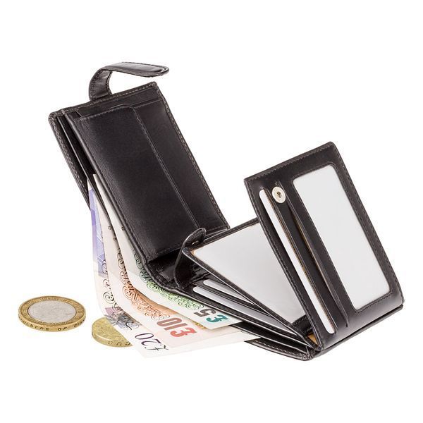 Гаманець чоловічий Visconti MZ5 Rome c RFID (Italian Black) MZ5 IT BLK фото