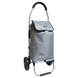 Shopping trolley bag foldable with large wheels, aluminum frame, waterproof, gray tailor's trolley DERBY 092405 grey