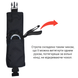 Evacuation sling with metal carabiner in a pouch DERBY Evac-305 black