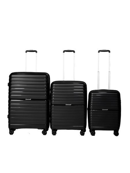 Комплект валіз Snowball 49203 колір чорний 49203/SET/black фото