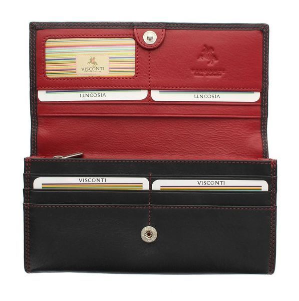 Гаманець жіночий Visconti CD21 Topaz (Black Red) CD21 BLK/RED фото