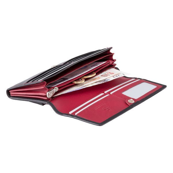 Гаманець жіночий Visconti CD21 Topaz (Black Red) CD21 BLK/RED фото