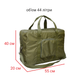 copy_Transforming bag, hand luggage for the plane, 55x40x20cm, with a handle for a suitcase, DERBY 032401 khaki