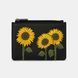 Жіночий шкіряний гаманець Yoshi Y1321 Sunflowers (Black) Y1321 SF 1 фото 5