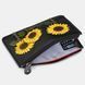 Жіночий шкіряний гаманець Yoshi Y1321 Sunflowers (Black) Y1321 SF 1 фото 7
