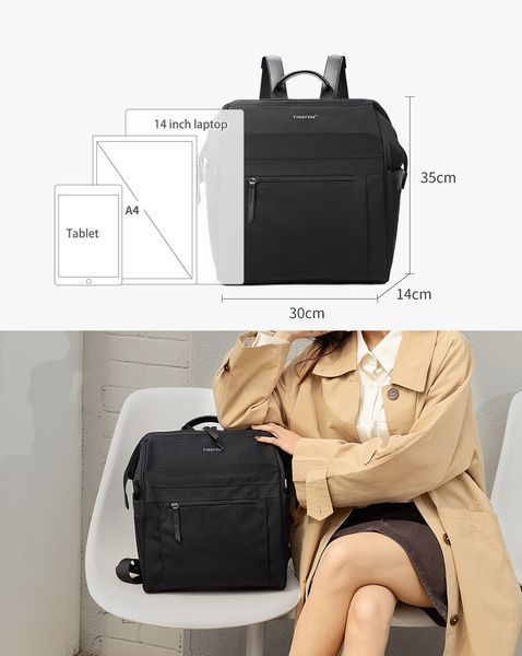 Рюкзак міський Tigernu T-B9513 для ноутбука 14" чорний T-B9513 14 Black фото