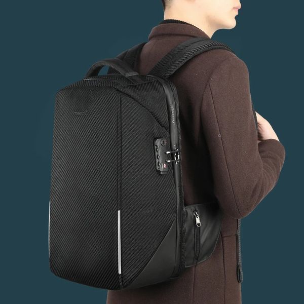 Рюкзак 15.6" TIGERNU T-B3655 USB Black з кодовим замком TSA T-B3655 фото