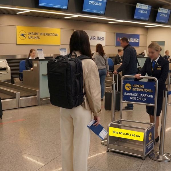 Рюкзак ручна поклажа DERBY CabinPack-40 міцний міський для подорожей кишеня для ноутбука 17" 40 літрів 55 40 20 чорний 40 30 20 CabinPack-40 black фото