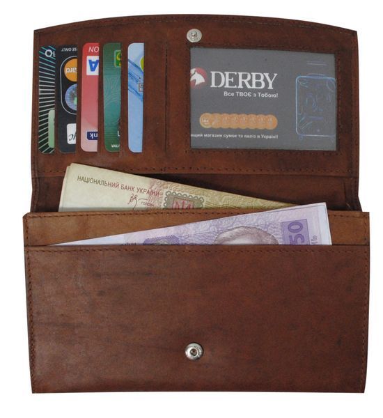 Leather Wallet with Button Closure Daniel Ray 08,050899-1