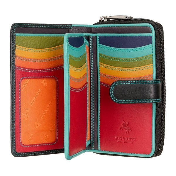 Гаманець жіночий Visconti R13 Carmelo c RFID (Black/Rhumba) R13 BLK/RHUMBA фото