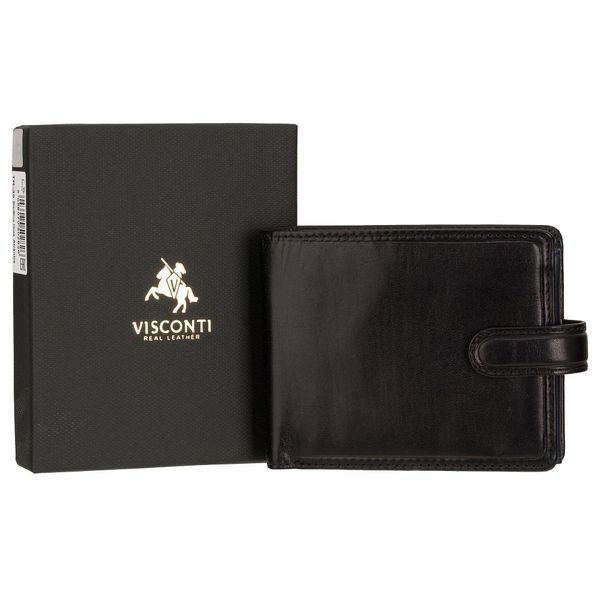 Гаманець чоловічий Visconti TR35 Atlantis c RFID (Black Blue) TR35 BLK/BLUE фото