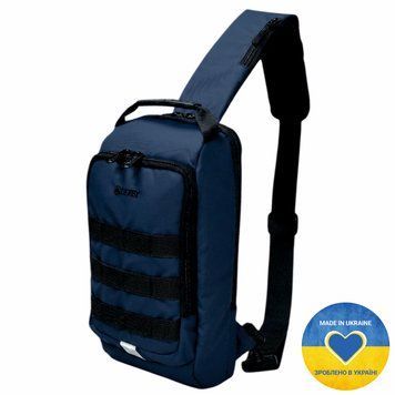 Рюкзак через плече (слінг) Derby 012602 Sling Navy &mdash; міський однолямковий рюкзак, Oxford 600D TPU синій 012602 navy фото