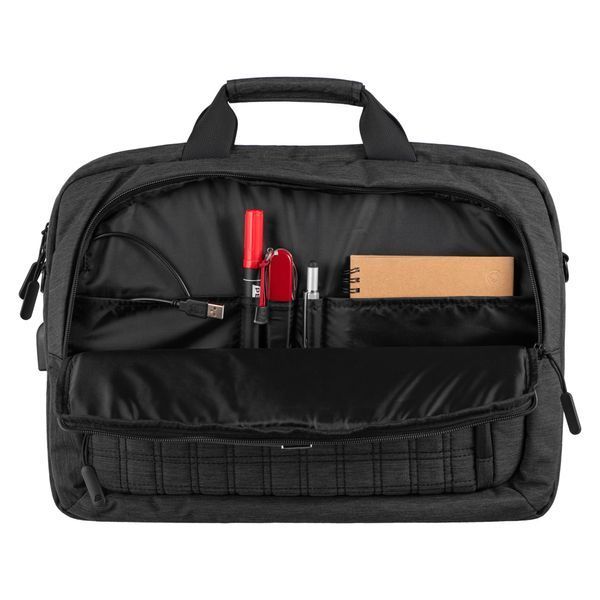 Сумка 2E CrossSquares 16", чорна 2E-CBN9198BK фото