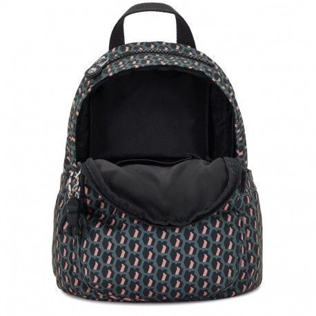 Рюкзак Kipling Basic Prt Delia Mini 3D K Pink Чорн. (8л) (22x29,5x18см) KI2922_E1A фото