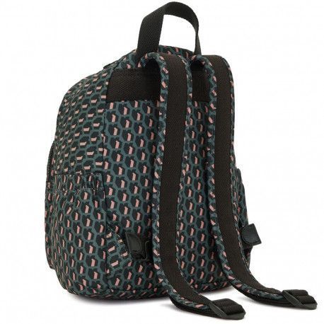 Рюкзак Kipling Basic Prt Delia Mini 3D K Pink Чорн. (8л) (22x29,5x18см) KI2922_E1A фото