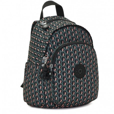 Рюкзак Kipling Basic Prt Delia Mini 3D K Pink Чорн. (8л) (22x29,5x18см) KI2922_E1A фото