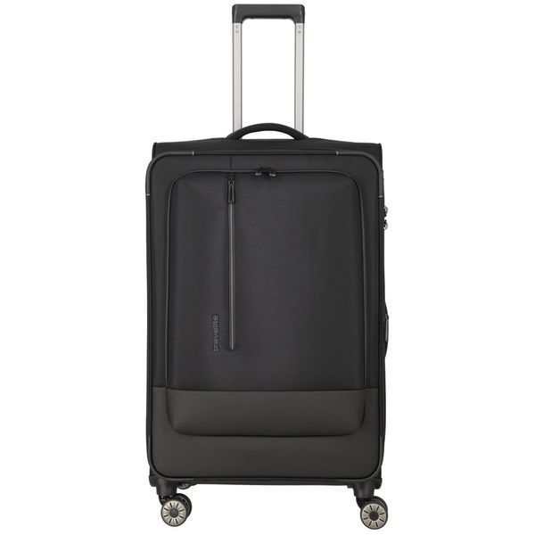 Валіза Travelite Crosslite 5.0 Black на 4 колесах L exp. (88/93л,3,5кг) (47x77x32/36см)